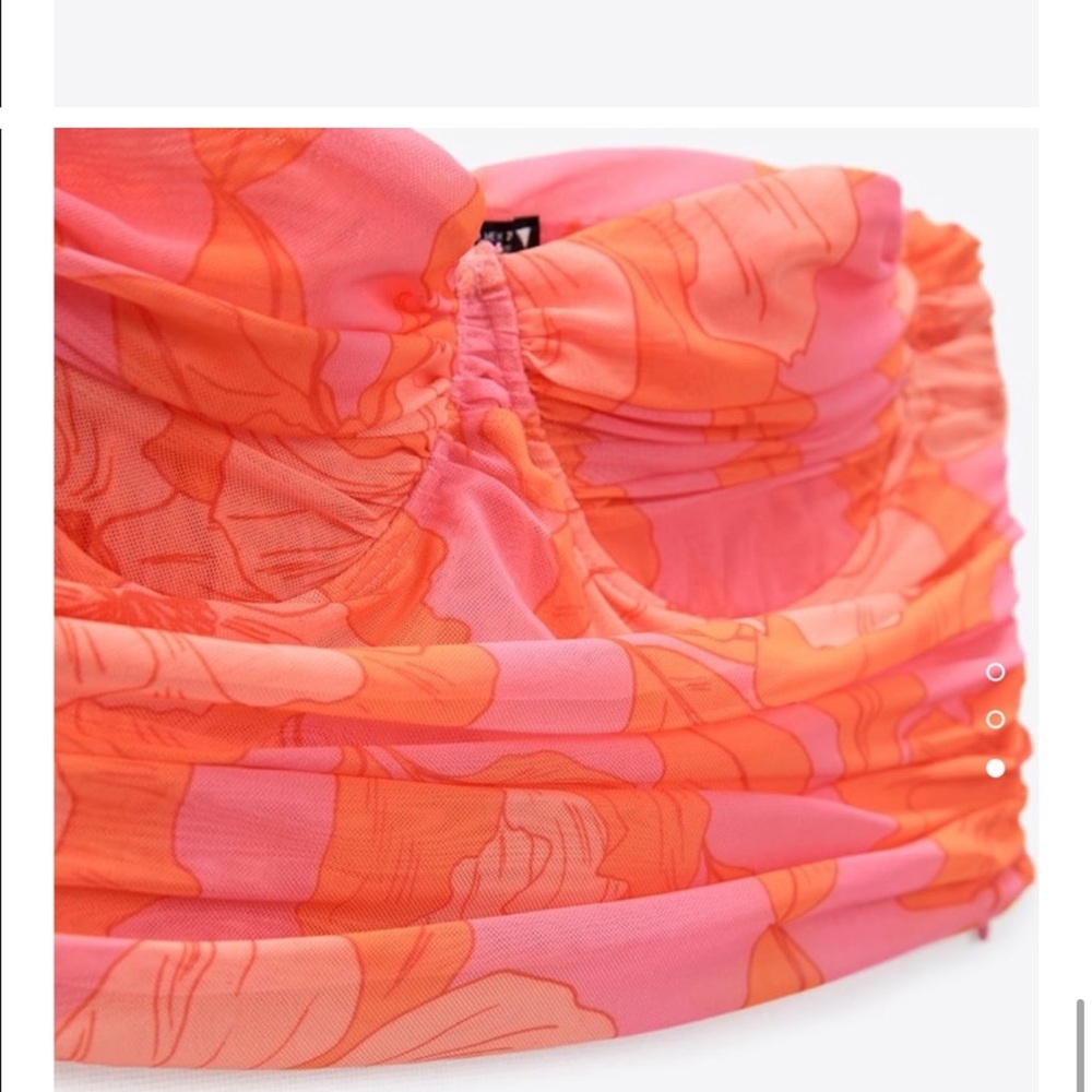 ZARA Tulle Corset Top - Picture 9 of 10
